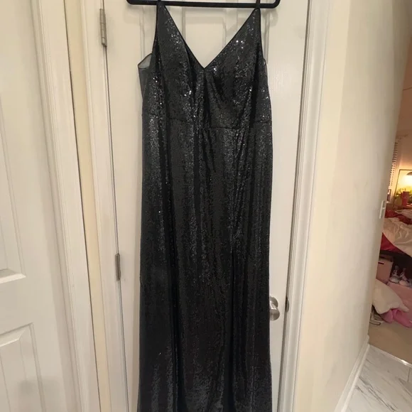 Azazie | Dresses | Azazie Stellar Black Sequin Bridesmaidscocktail Dress |  Poshmark